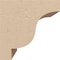 Ekena Millwork 5"W x 5"D x 5"H Wide Newport Rough Cedar Woodgrain TimberThane Corbel, Primed Tan CORUR05X05X05NEWRCPR - alternate 2